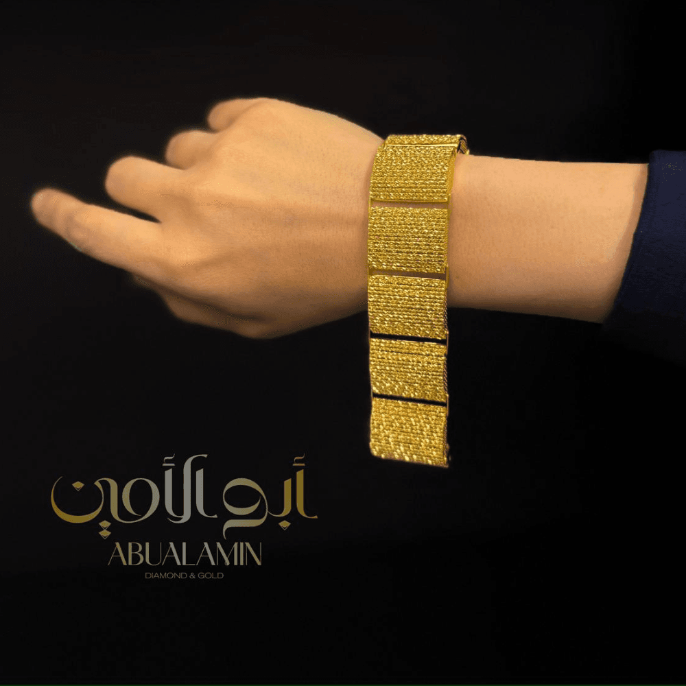 أسورة مربعات ذهبية